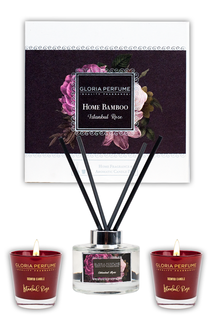 İSTANBUL ROSE HOME FRAGRANCE & AROMATIC CANDLE DUO