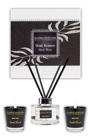 Orıent Flower Home Fragrance & Aromatıc Candle Duo
